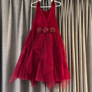 Charming Kids Formal Dress in Rich Red